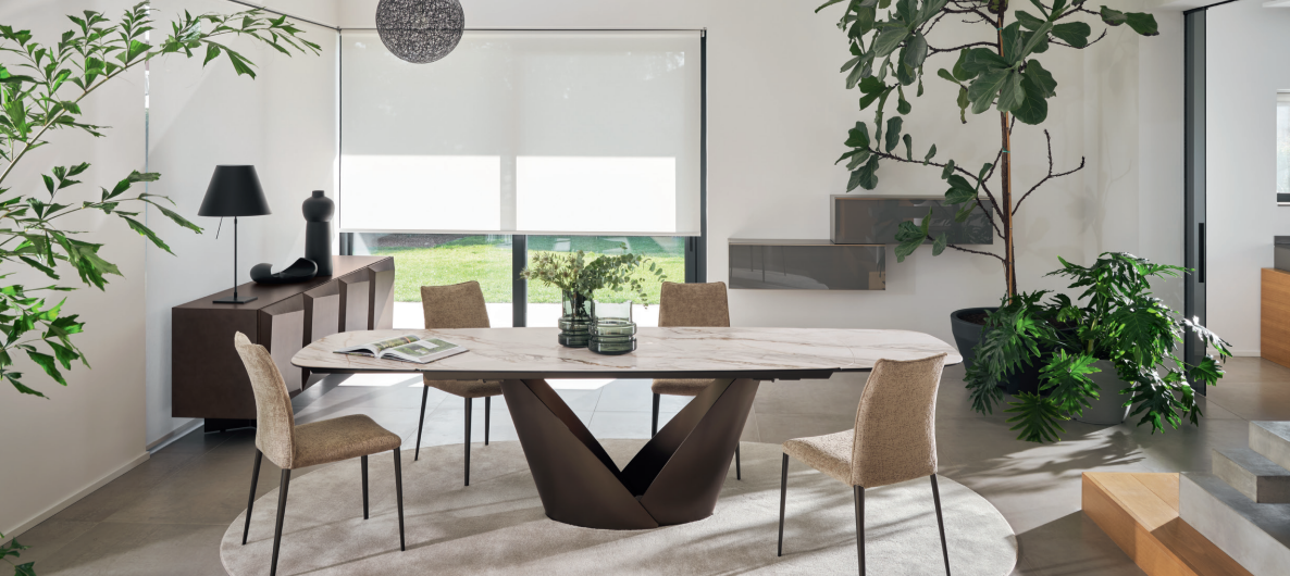 Sedia mod. Fay, Tavolo mod. Calla